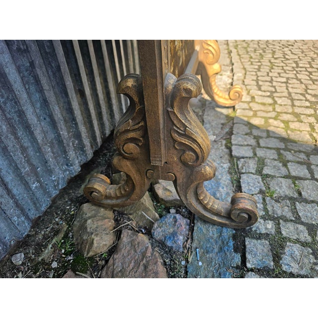 Carved Wooden Fireplace Screen, 19th Century For Sale - Image 5 of 13