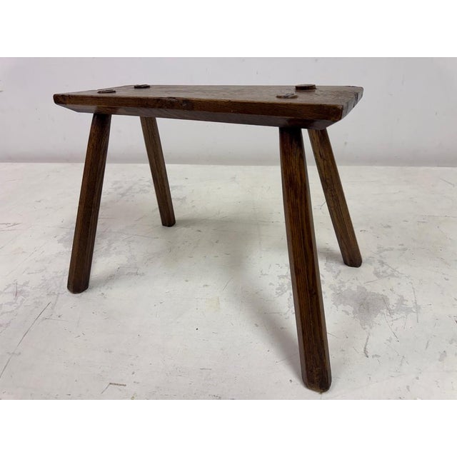 Country Stool in Elm For Sale - Image 5 of 16