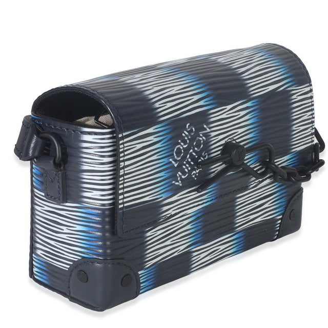 Contemporary Black Blue Damier Rush Epi Steamer Wearable Wallet For Sale - Image 3 of 9