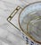 Black Mid-Century Black White Rattan Motif Glass Chip & Dip Serving Bowl Set For Sale - Image 8 of 9