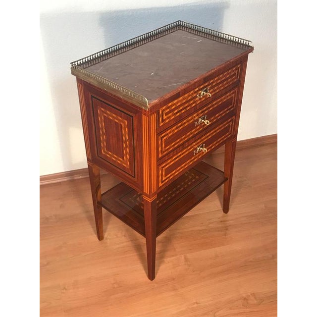 Late 18th Century French Louis XVI Marquetry Side Table, Paris, 1770 For Sale - Image 5 of 10