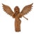 Large Carved Wood Angel Sculpture For Sale