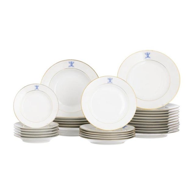 Porcelain Service Set from Vista Alegre, Set of 25 For Sale - Image 6 of 6