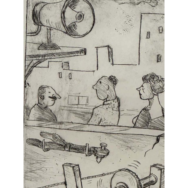 "People in the Street" Satirical Drawing by John Marx For Sale - Image 4 of 6