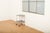 Blue Side Table in Chrome-Plated Steel Tube Frame For Sale - Image 8 of 10