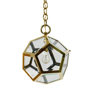 Pendant Lamp Chandelier by Friedrich Otto Schmidt for Adolf Loos Dodekaeder, 1900s For Sale