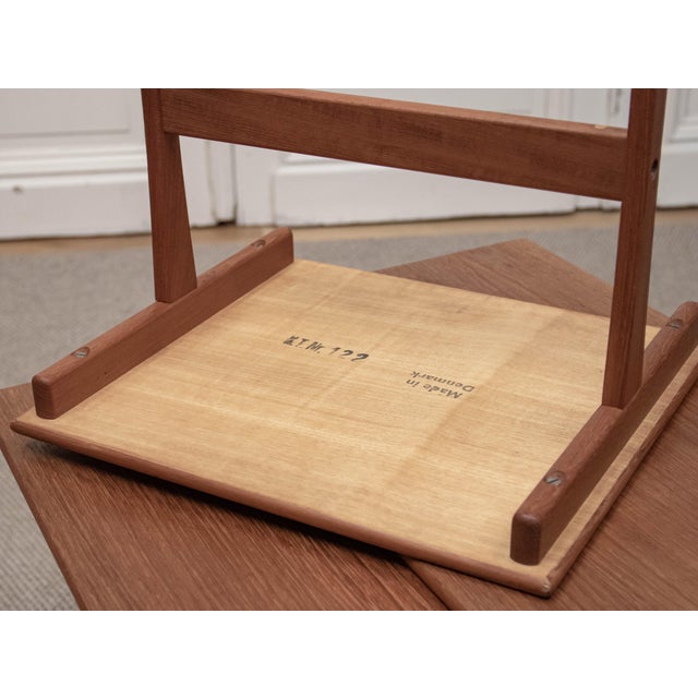 Vintage Danish Teak Nesting Tables by Kristensen & Thomassen, 1960s, Set of 3 For Sale - Image 4 of 7