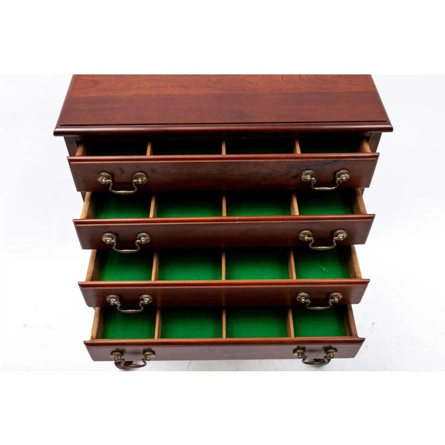 Queen Anne Style Silverware Chest For Sale - Image 4 of 12