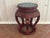 Mid 20th Century Red Painted Wood Garden Stool For Sale - Image 9 of 18