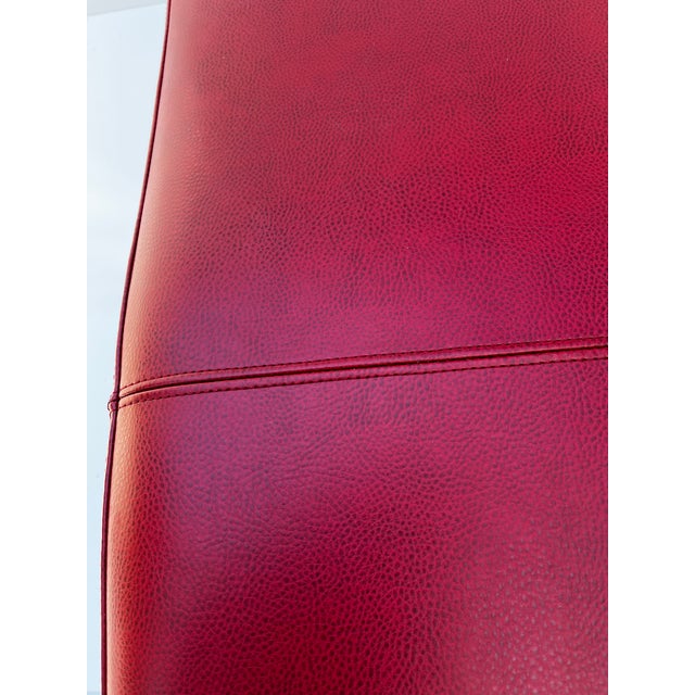 1990s Modern Organic Eco-Leather Bench For Sale In Naples, FL - Image 6 of 8