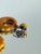 1940s Vintage 1940s Mustard Yellow Bakelite Dangle Earrings With Scalloped Edge, A Pair For Sale - Image 5 of 13