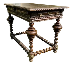 18th Century Portuguese Rosewood & Bronze Side Table
