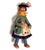 Textile Vintage Hand-Crafted 1950s Mascotes De Maria Helena Felt Folk Doll Trio For Sale - Image 7 of 16
