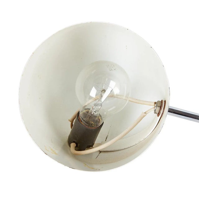 Large White Counterbalance Arch Desk Lamp For Sale - Image 9 of 11