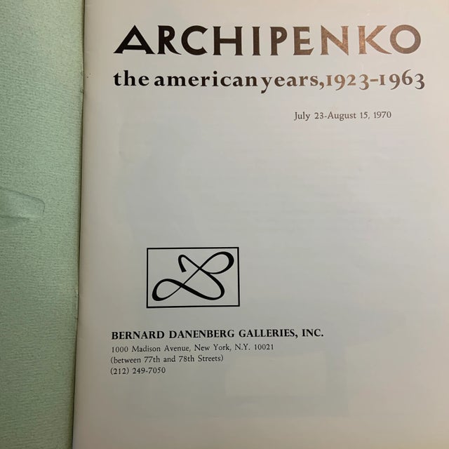 Bernard Danenberg Galleries, 1970. Essay by Frederick S. Wight. 36pp. Stapled textured wraps. Checklist, chronology,...