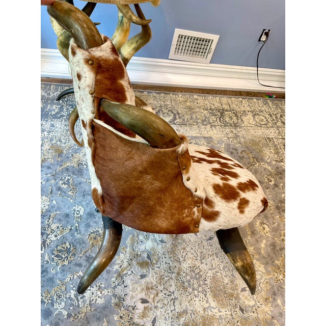 Antique Victorian Texas Long Horn Slipper Chair For Sale In New York - Image 6 of 6