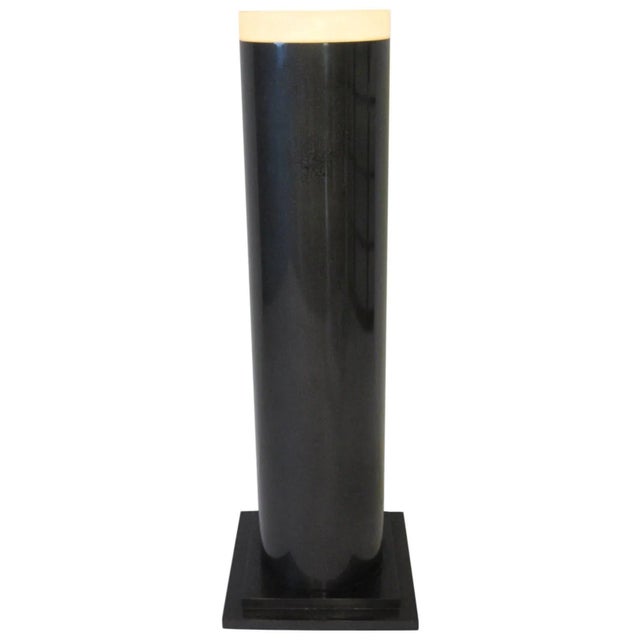 Plastic Post Modern Lucite Light Up Column Pedestal by Giovanni For Sale - Image 7 of 7