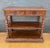Brown Carved Oak Barley Twist Console Table With Shelves For Sale - Image 8 of 14