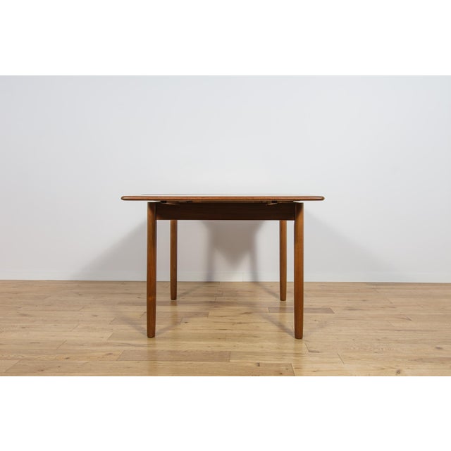 1960s Mid-Century Square Extendable Teak Dining Table, Denmark, 1960s For Sale - Image 5 of 18