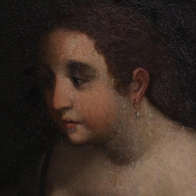 Italian Artist, Joseph and Potiphar's Wife, Nude, 1670, Oil on Canvas For Sale - Image 10 of 16