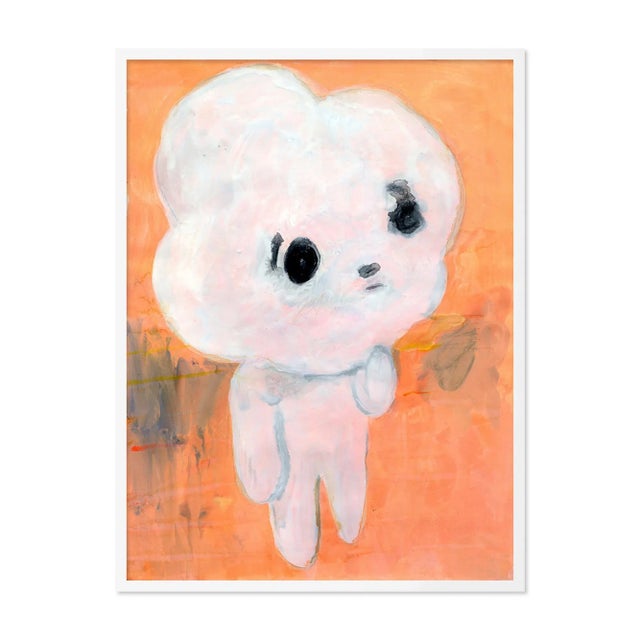 Contemporary Cloud Head by Kentaro Minoura, Art Print in White Frame, Small For Sale - Image 3 of 3