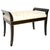 Item #: 9013 - Sutton Place Bench Finish: Gloss Ebonized Walnut with Gilt Accents Dimensions: 32W x 18D x 22.5H; Seat 20H