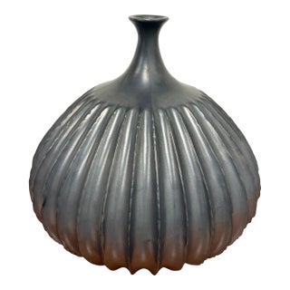 Studio a Home for Global Views Ceramic Fluted Vase For Sale