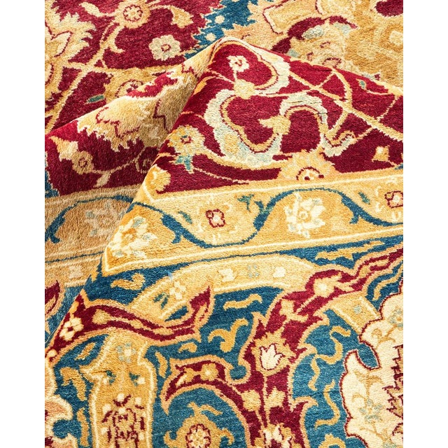 Textile Mogul Collection Hand-Knotted Area Rug - Red 8' 1" x 10' 0" For Sale - Image 7 of 9
