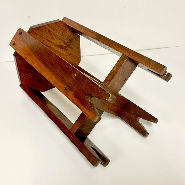 1920s Antique Folk Art Art Deco Arts & Crafts Plant Stand. For Sale - Image 10 of 12