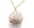 Tiffany & Co. Hardware Diamond Ball Yellow Gold Pendant Necklace For Sale In Philadelphia - Image 6 of 12