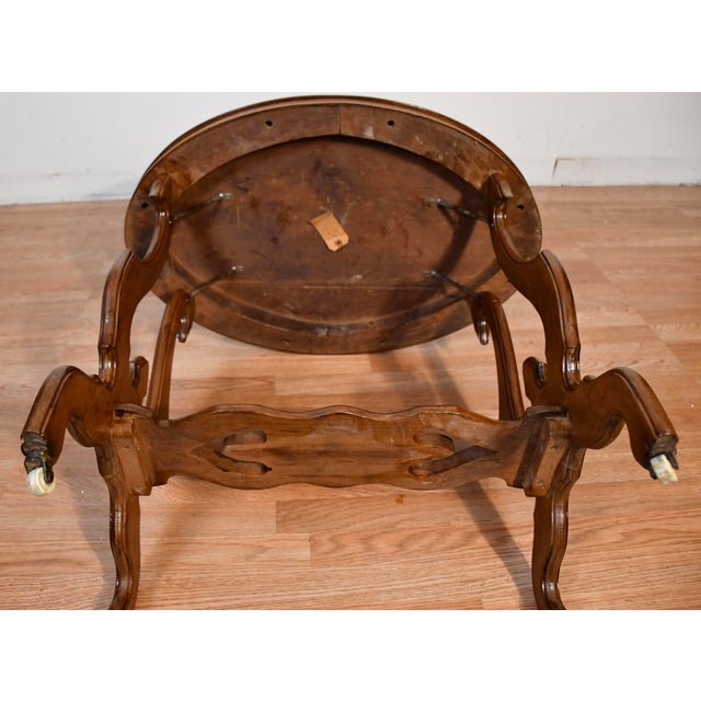 1900s Antique Victorian Eastlake Walnut Side Table / End Table Accent Table For Sale - Image 11 of 14