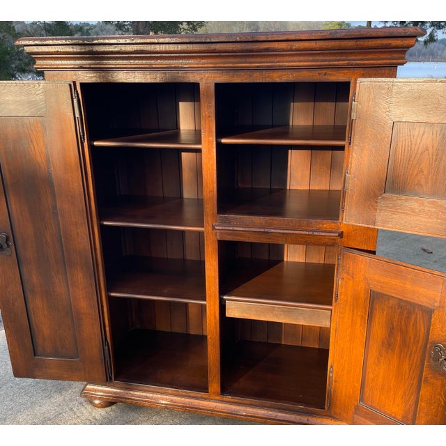 Brown Rustic European Jam Cupboard For Sale - Image 8 of 11