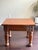 Vintage Rustic Solid Pine Square End Table — Turned Baluster Leg Farmhouse Spanish Colonial Side Table For Sale - Image 11 of 12