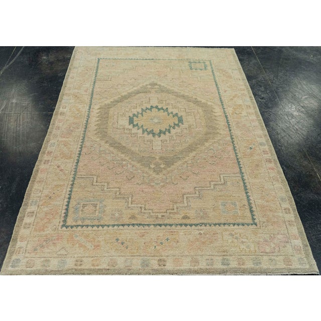 Turkish Oushak Rug 4' x 6'6" #20312 Explore a curated collection of hallway runners, wool rugs, and handmade masterpieces...