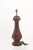 Brass Pair of Early 20th Century Mahogany Trestle Lamps - England For Sale - Image 8 of 10