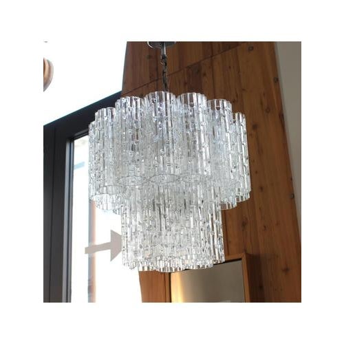 Type: Log Chandelier (2-tier) Date: 1950-60 Style: Romantic Model: Log, 2-tier Origin: Murano, Italy Designer: Toni...