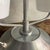 Gray Space Age Table Lamp with Curved Opal Glass Shade and Two Lights attributed to Mazzega For Sale - Image 8 of 12