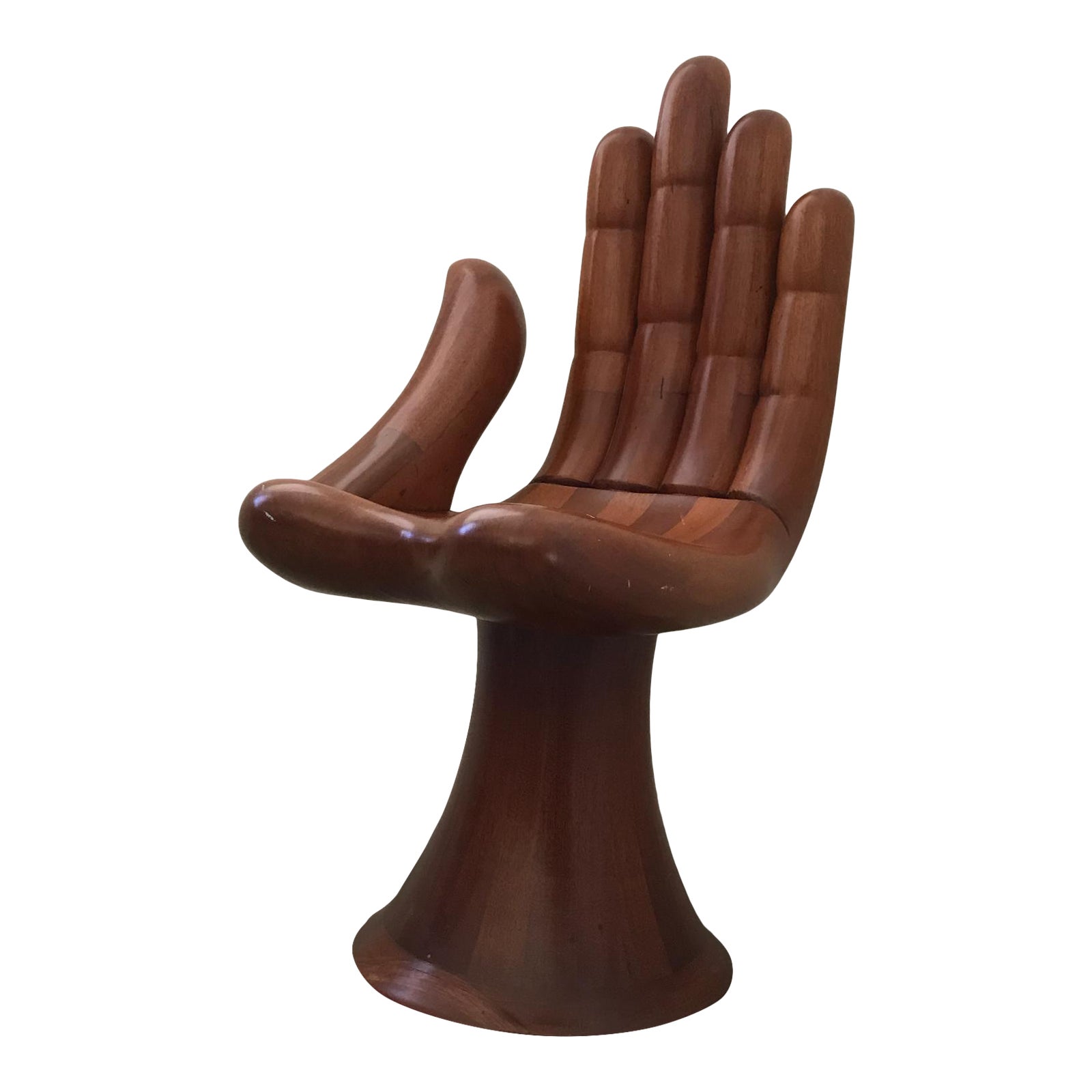 pedro friedeberg mahogany wood hand chair surrealist midcentury modern