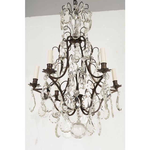 French Louis XV Style Crystal Chandelier For Sale In Orlando - Image 6 of 13