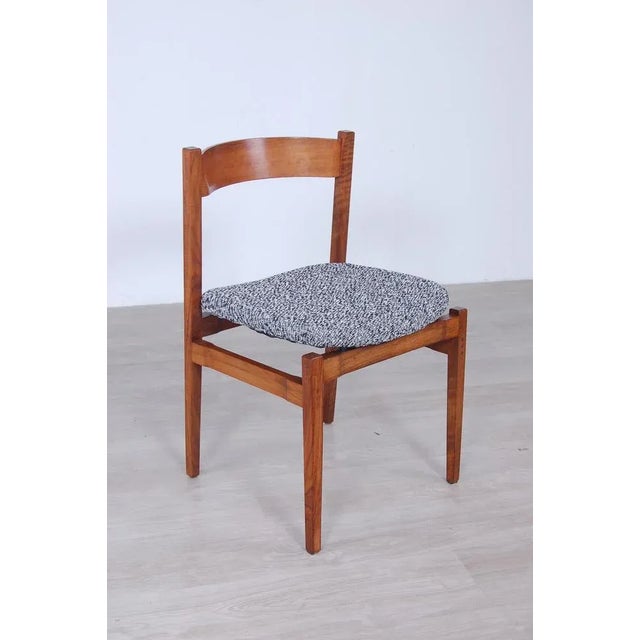 Wood Set of Model 101 Chairs by Gianfranco Frattini for Cassina For Sale - Image 7 of 14