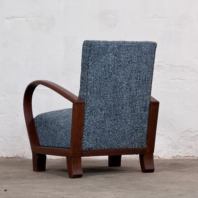 Blue Mid-Century Modern Lounge Chairs by Debreceni Hajlított Bútorgyár, 1960s, Set of 2 For Sale - Image 8 of 14