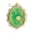 Italian Vintage Italian Ornate Florentine Oval Picture Frame With Needlepoint Floral Insert For Sale - Image 3 of 3