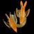Vintage Murano Gold Flecks Orange Bullicante Technique Italian Art Glass Birds Branch Sculpture For Sale In Orlando - Image 6 of 8