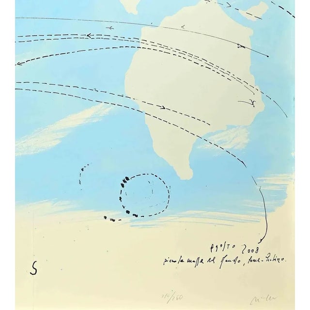 This artwork is a lithograph made by Piero Pizzi Cannella, from the portfolio The Unique Collection for the Olympic Fine...