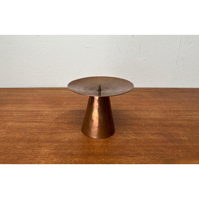 Mid-Century German Handmade Copper Candleholder from AWD, 1960s For Sale - Image 18 of 18