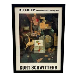 Original Kurt Schwitters at the London Tate Gallery 1985 Exhibition Poster