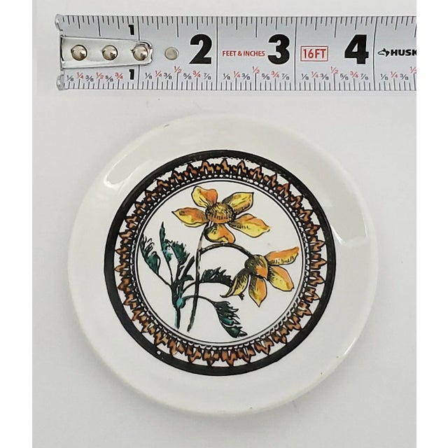 Bucciarelli Coasters Fornasetti Style Flowers For Sale - Image 4 of 12