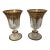 Early 20th Century Medici Gold Arte Italica Water Goblets- Set of 2 For Sale