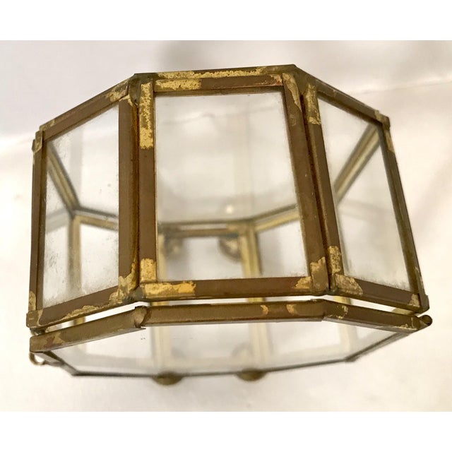 MidCentury Modern Brass & Glass Mini Curio Box Chairish