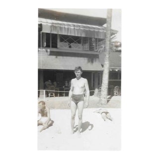 1930s Hawaiian Beach Scene Snapshot For Sale